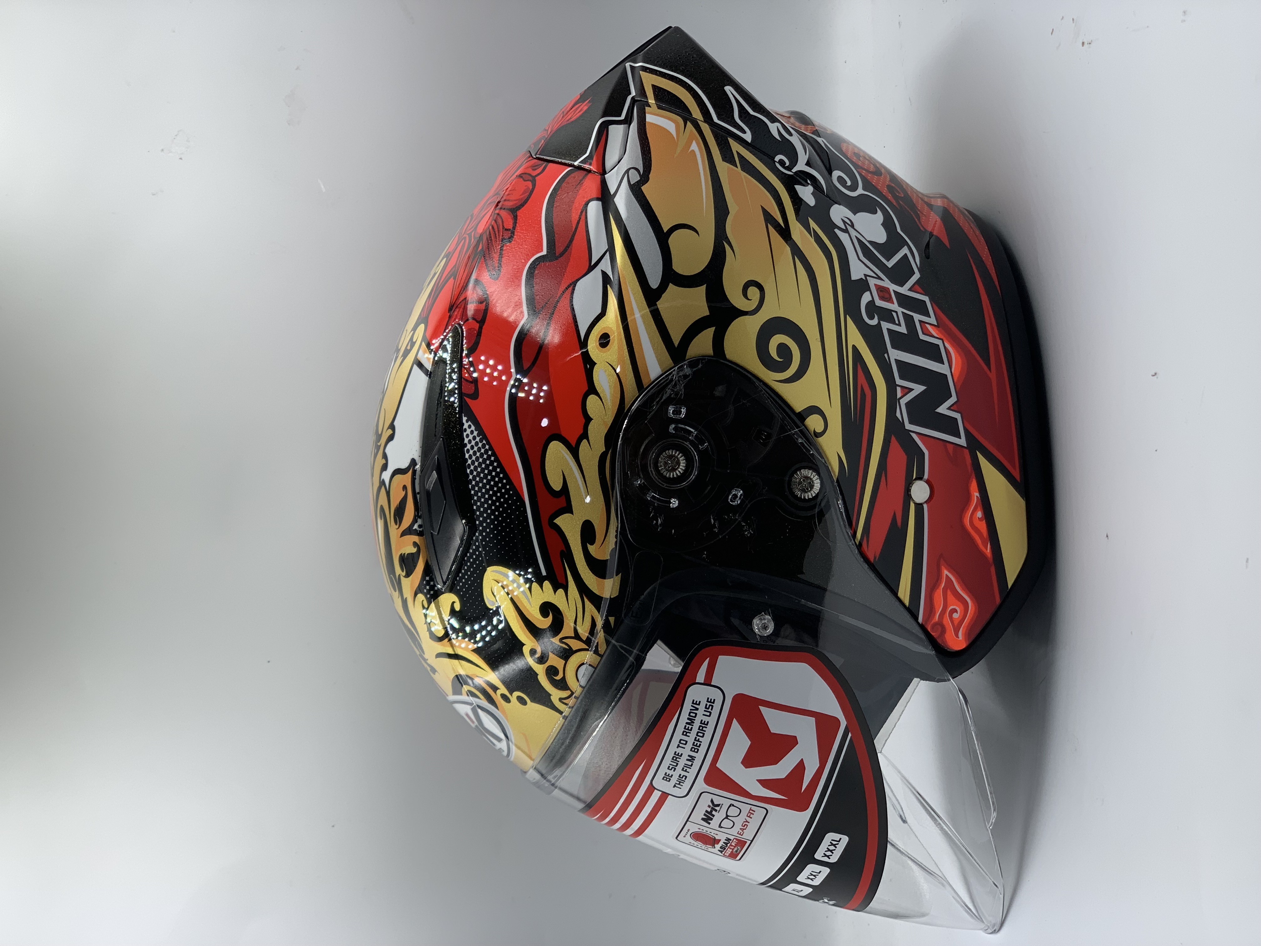 NHK Helmet Ivan Ortola #6( SANDYAKALA) Black Gliter Gold Glossy (ECE 22.06)